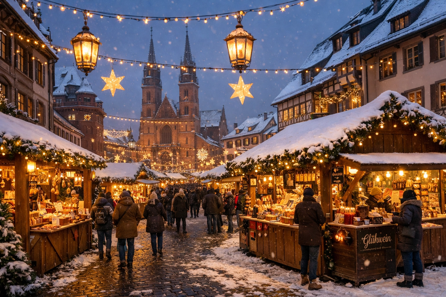 Basel Christmas Market in Basel Switzerland