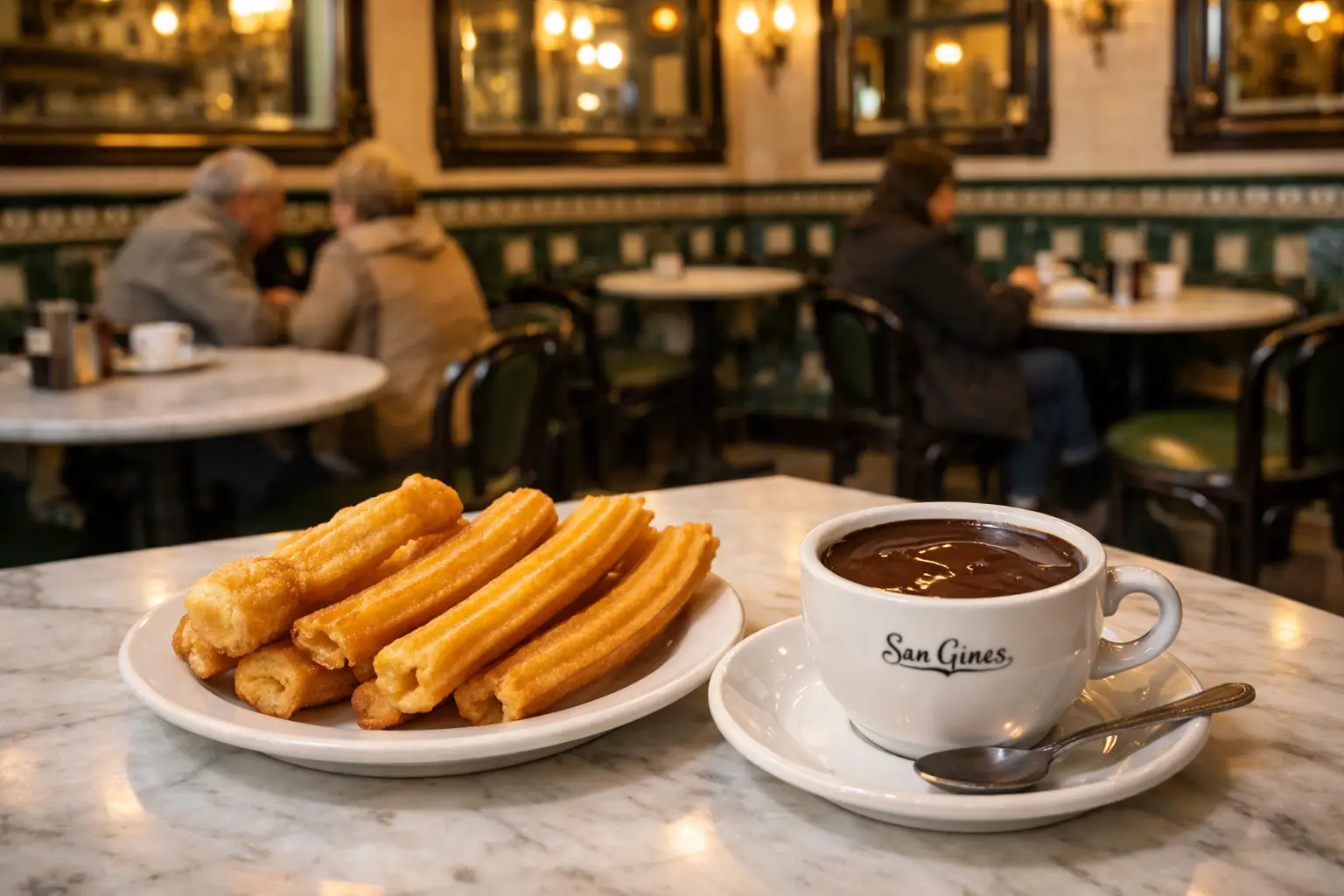 Breakfast at Chocolateria San Gines
