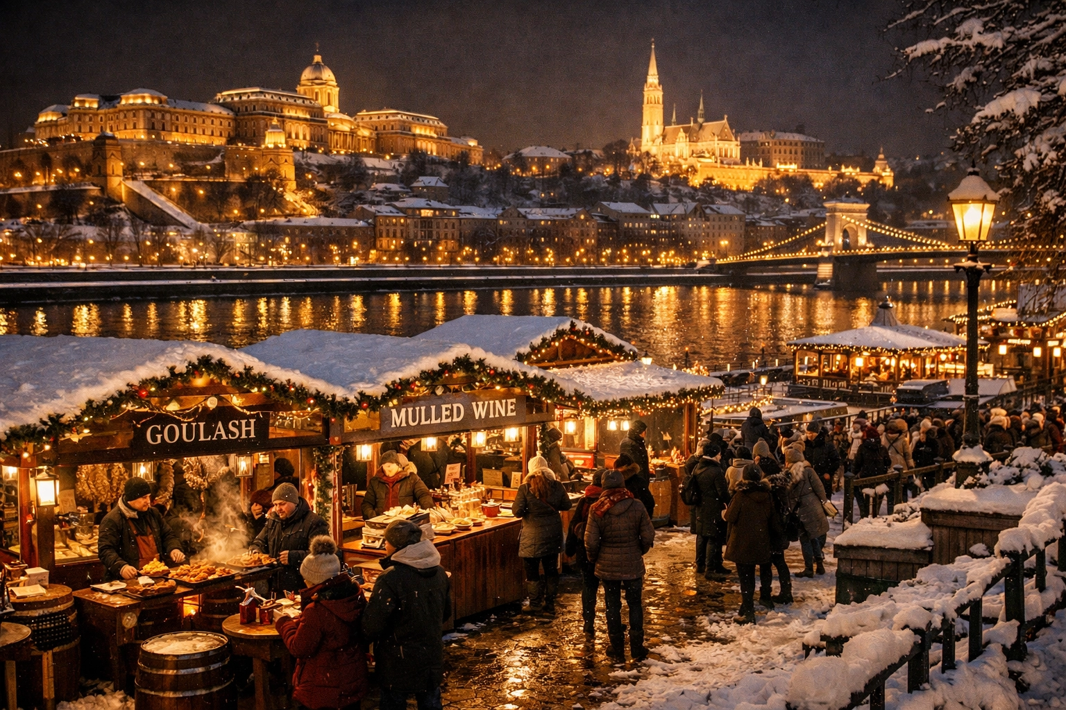 Budapest Christmas Market in Budapest Hungary