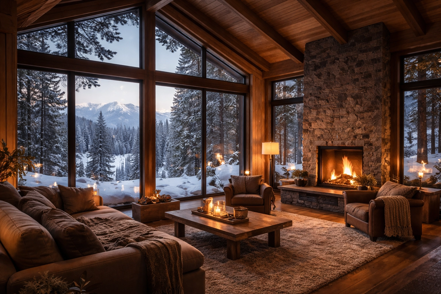 Cabin with Large Windows