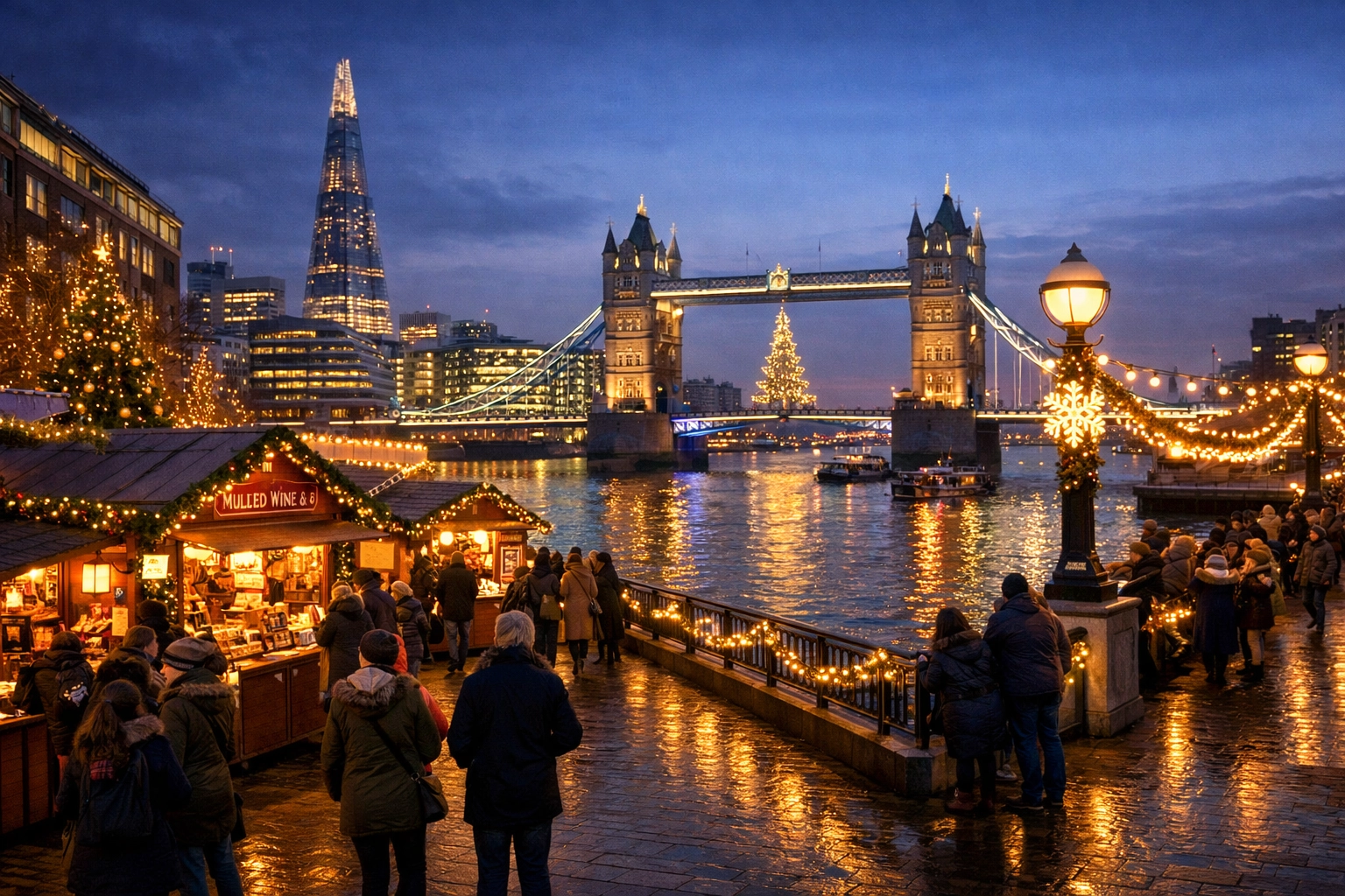 Christmas at London Bridge Area