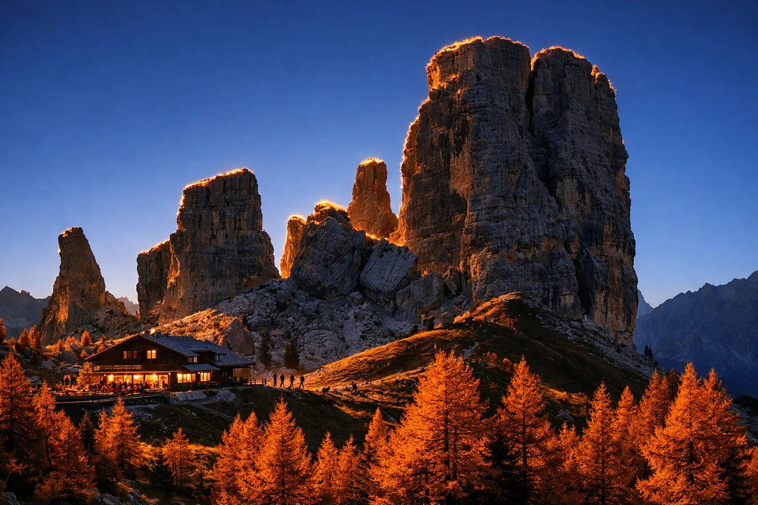 Cinque Torri at Golden Hour