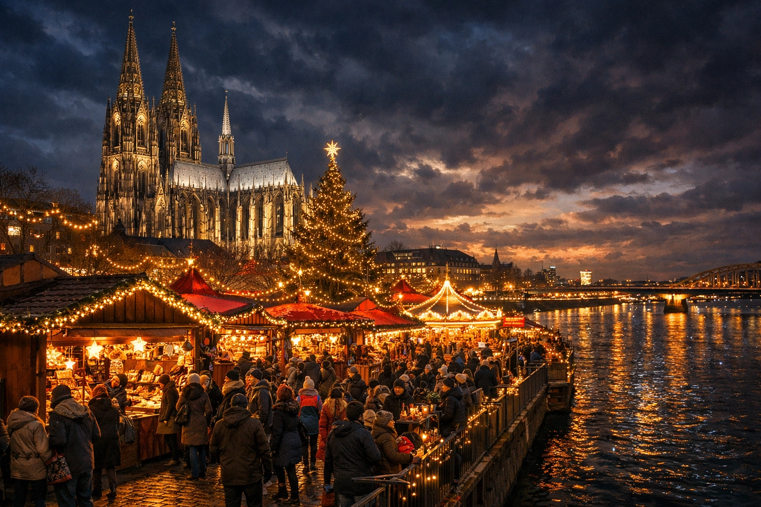 Cologne Christmas Market in Cologne Germany