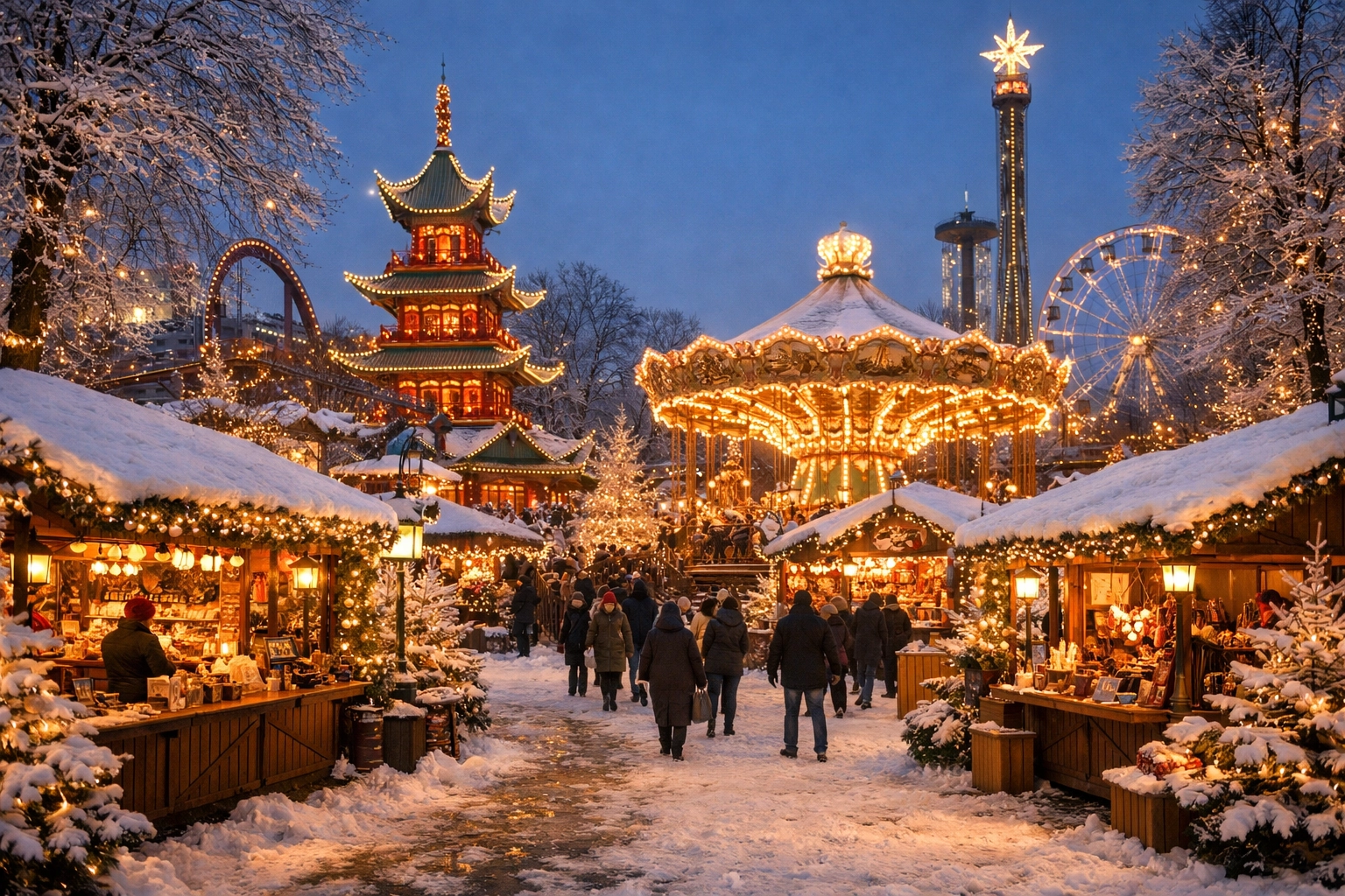 Copenhagen Christmas Market in Copenhagen Denmark