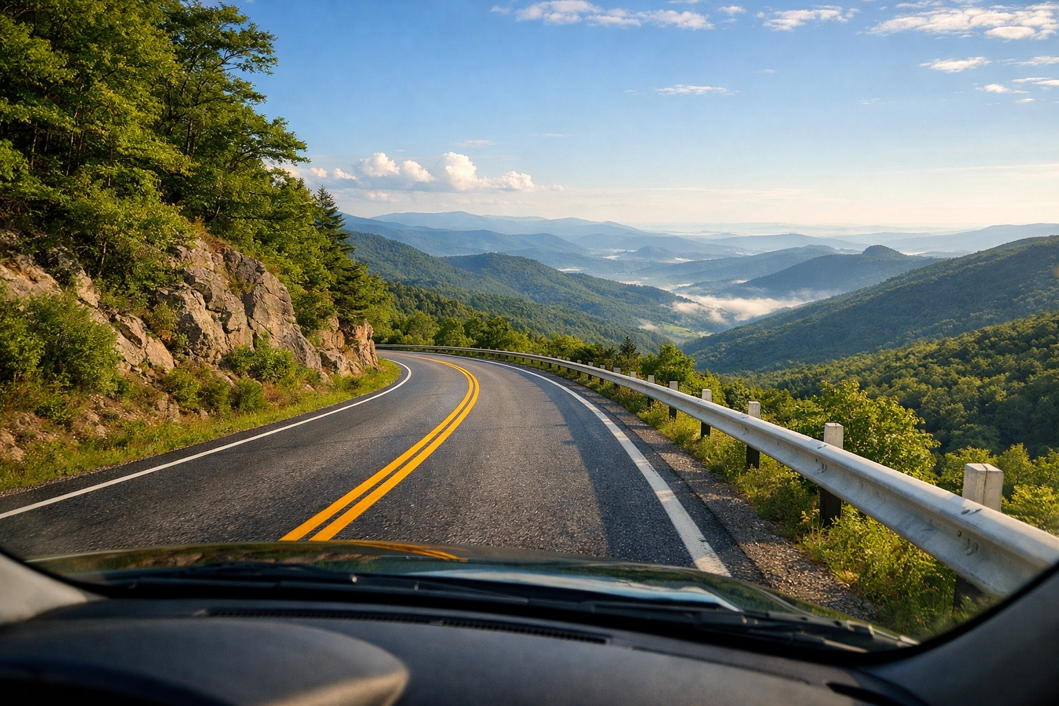 Drive Along Beautiful Scenic Routes