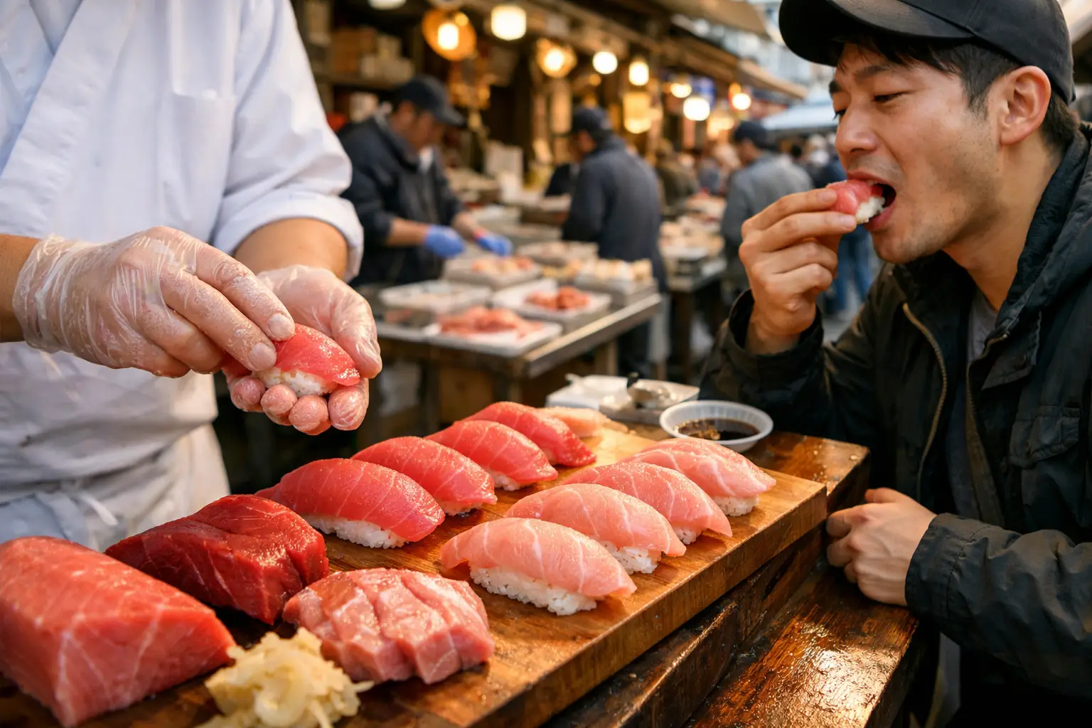 Eat Fresh Sushi at the Tsukiji Outer Market
