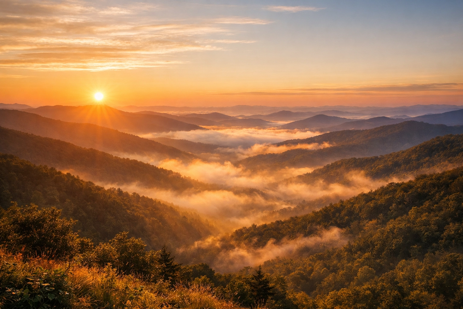 Experience Sunrise in the Mountains