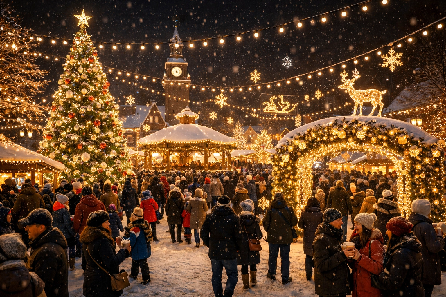 Explore the Christmas Lighting Festival