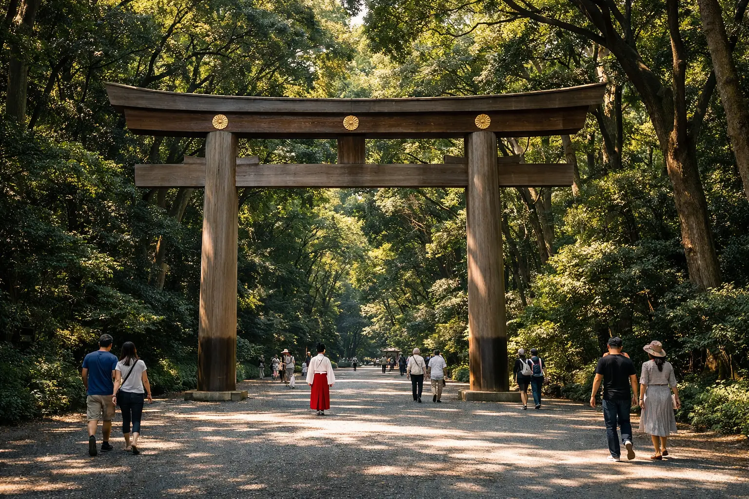 Explore the Meiji Shrine in Harajuku