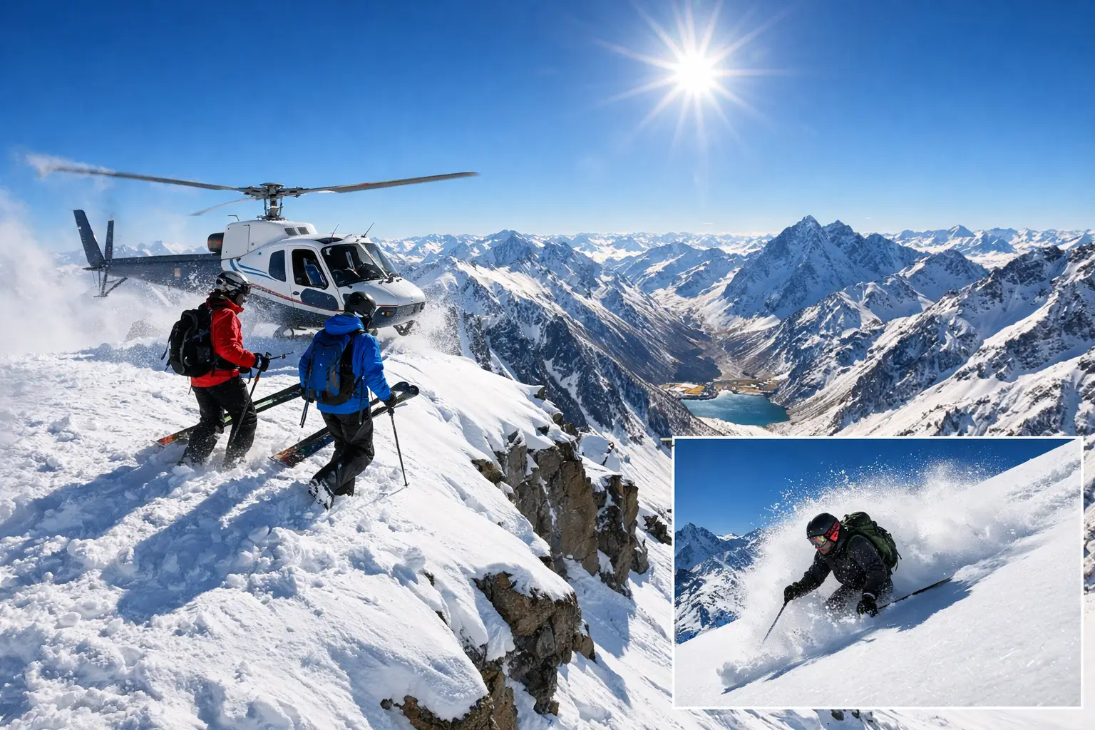 Heli-Skiing at Portillo
