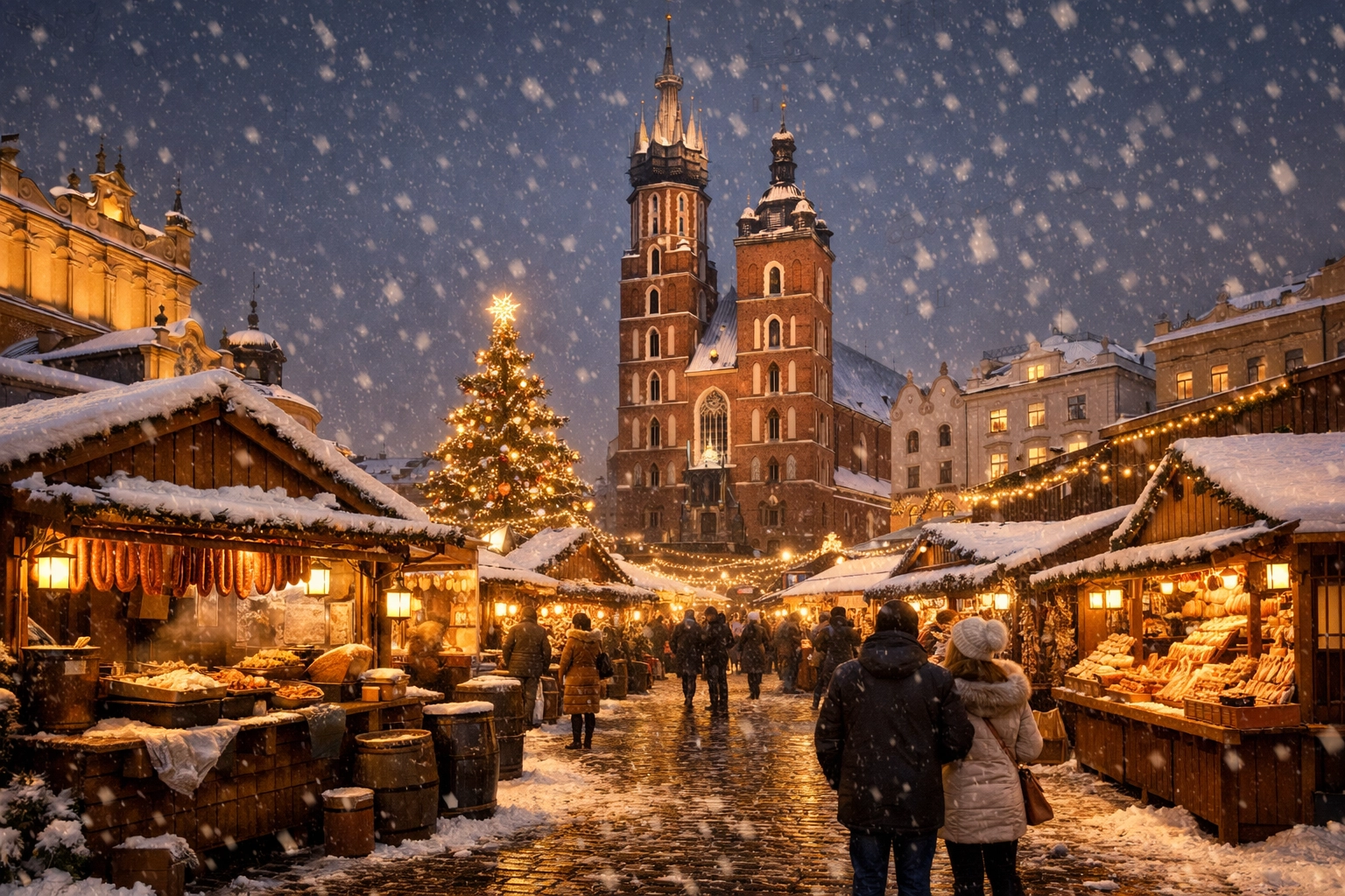 Krakow Christmas Market in Krakow Poland
