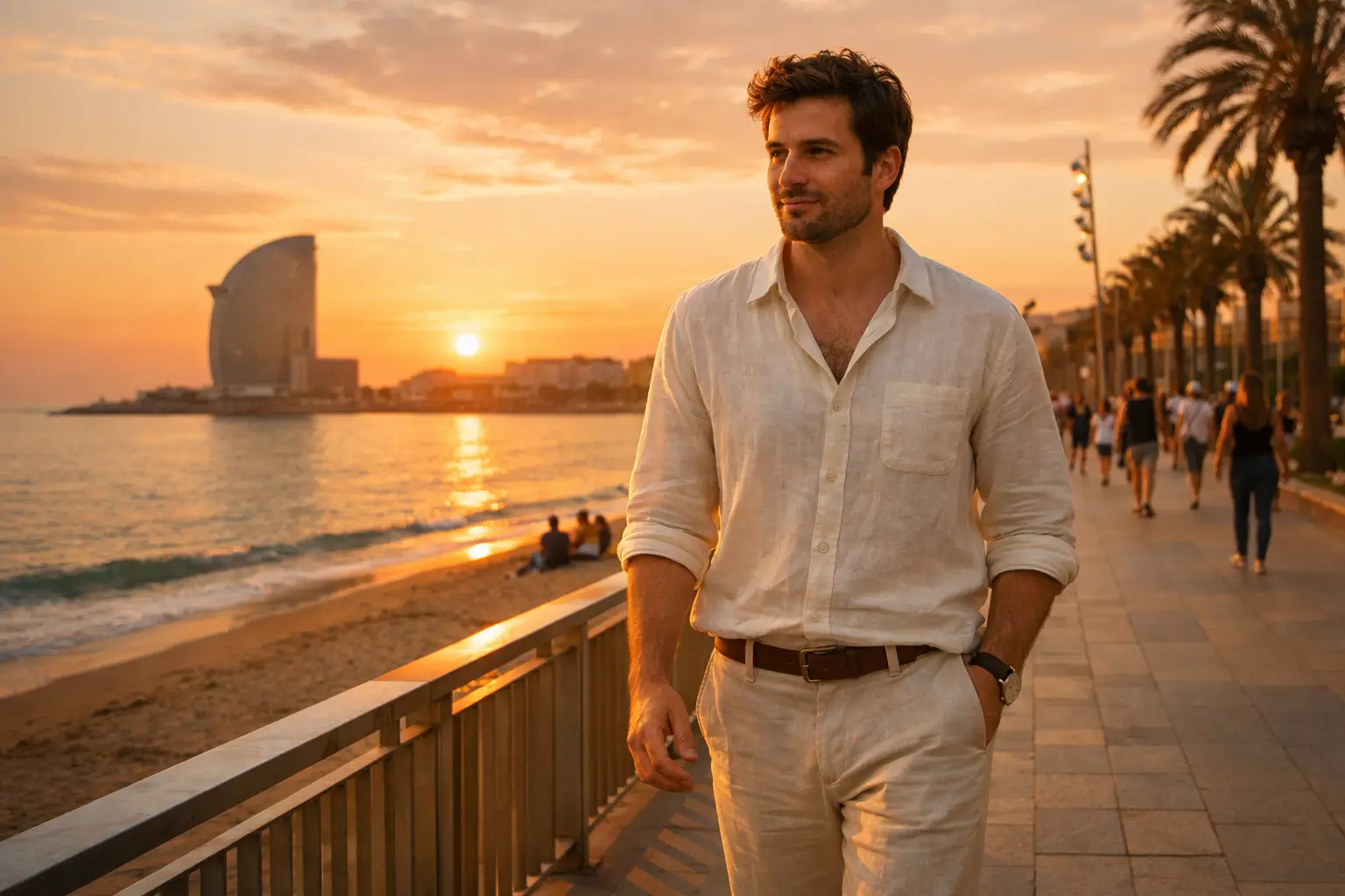 Mediterranean Evening Walk Outfit