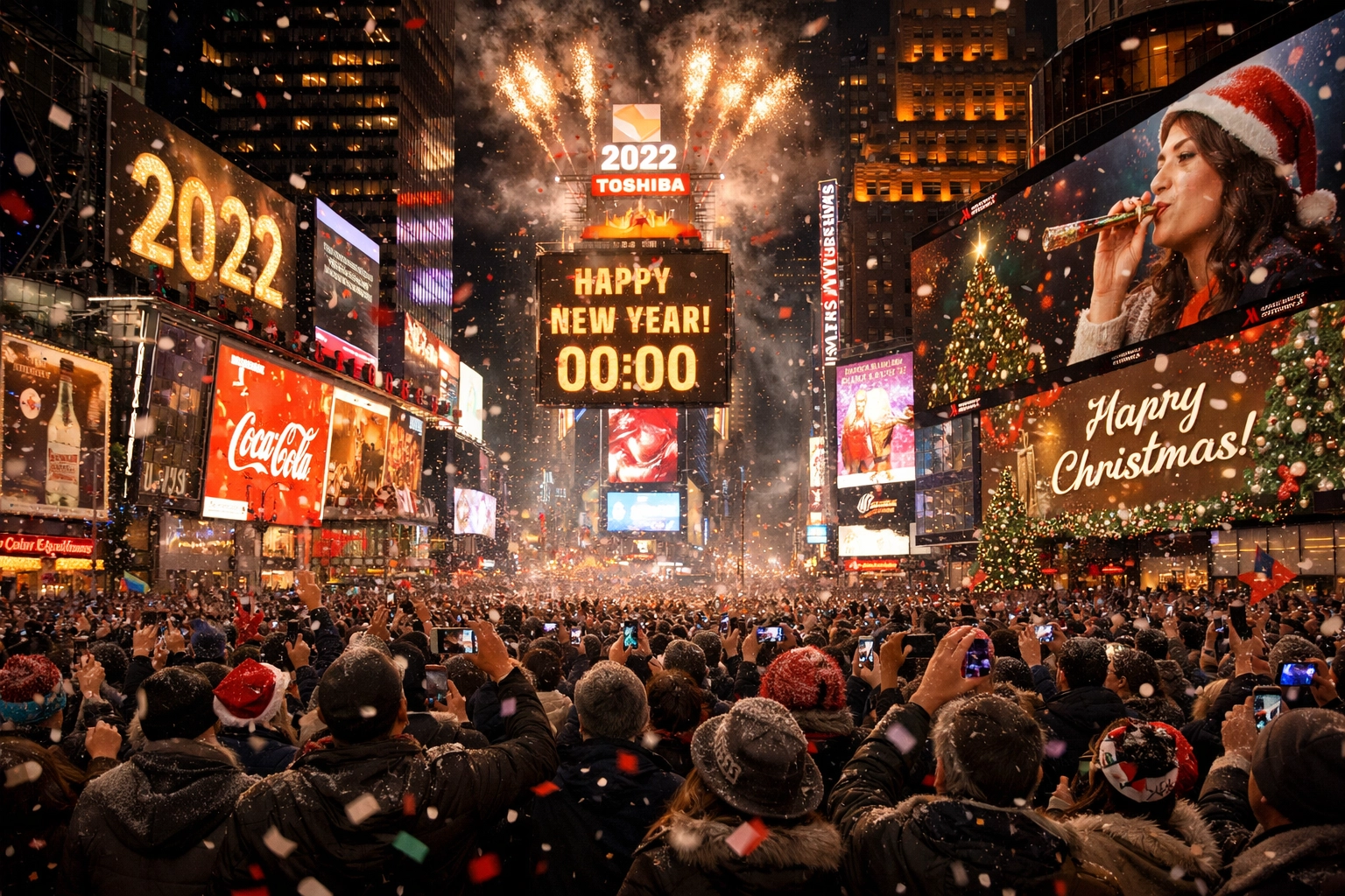 New Year Countdown in Times Square
