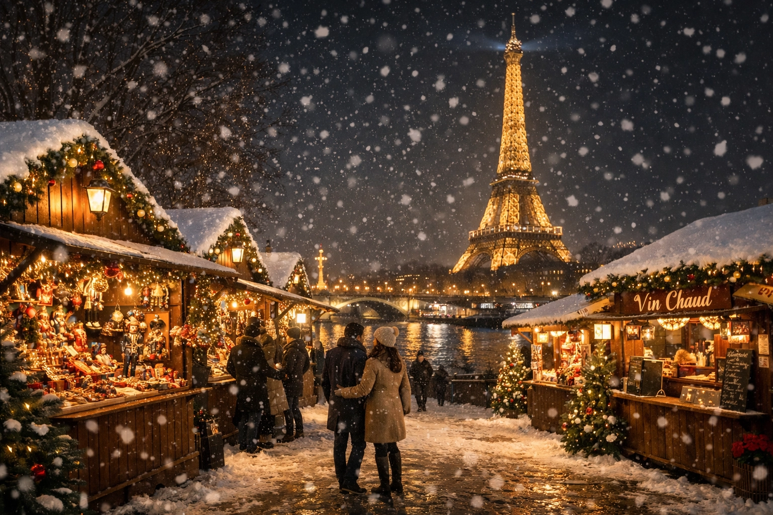 Paris Christmas Market in Paris France