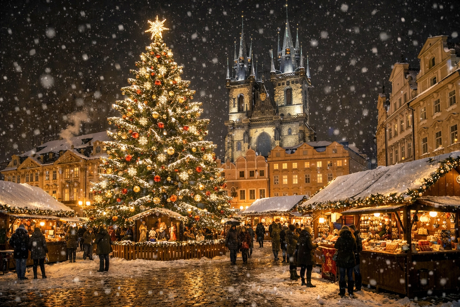 Prague Christmas Market in Prague Czech Republic