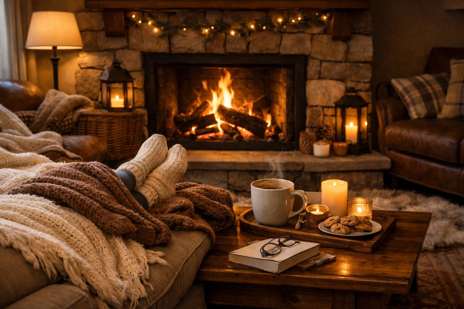 Relax by the Fireplace