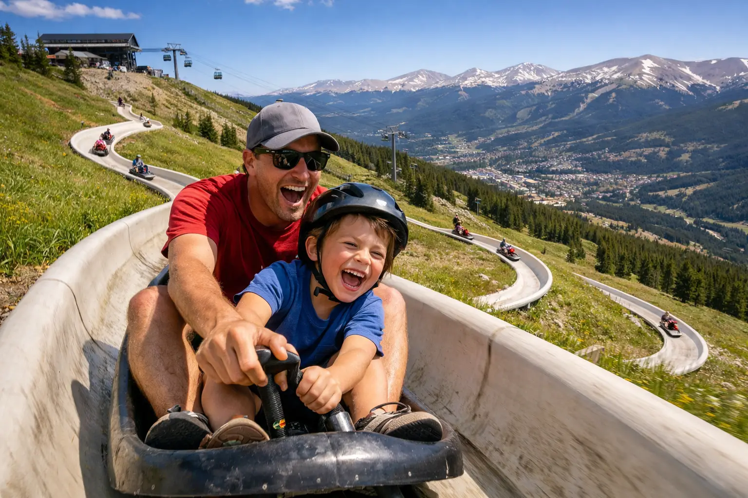 Ride the Alpine Slide at Peak 8