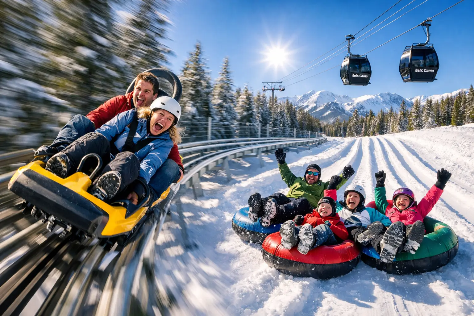 Ride the Breathtaker Alpine Coaster and Tubing at Snowmass