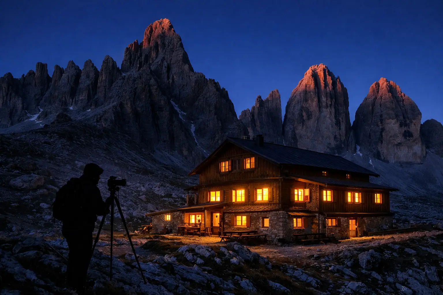 Rifugio Overnight Stay Photography