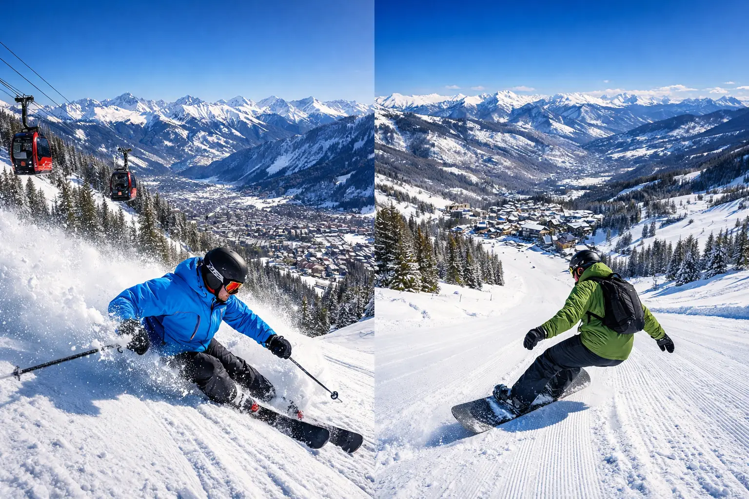 Ski and Snowboard All Four Mountains