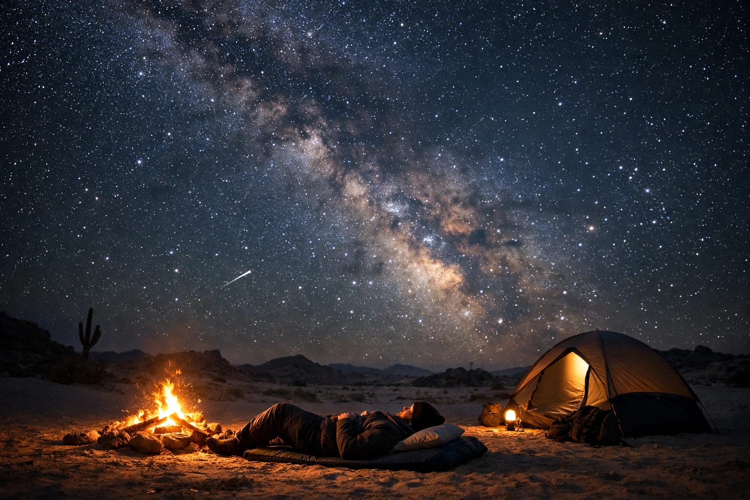Sleep Under the Stars in the Desert