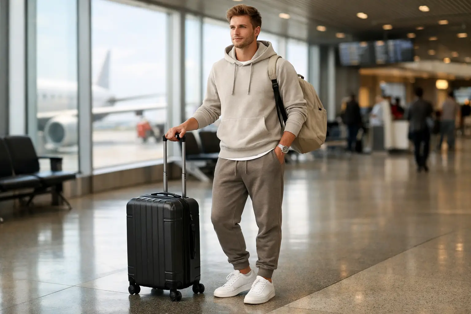 Smart Casual Airport Outfit