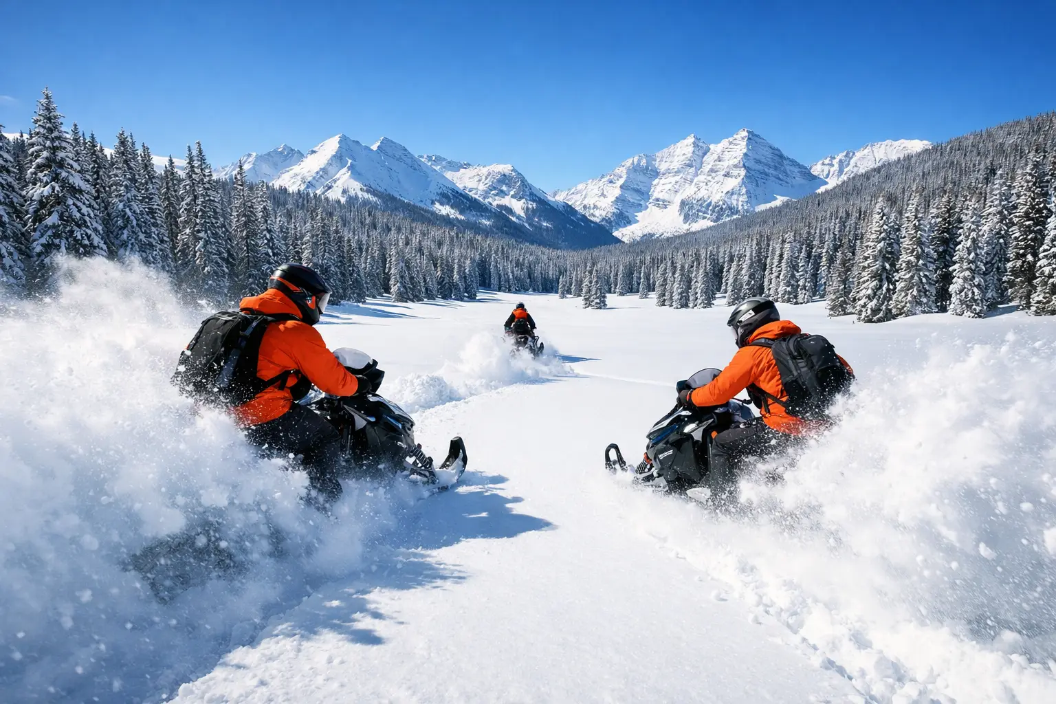 Snowmobile Through the White River National Forest