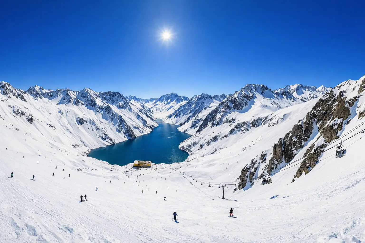 The Above-Treeline Andean Ski Terrain Panorama