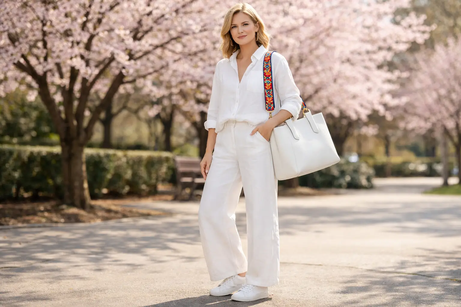 The All-White or Tonal Neutral Travel Outfit