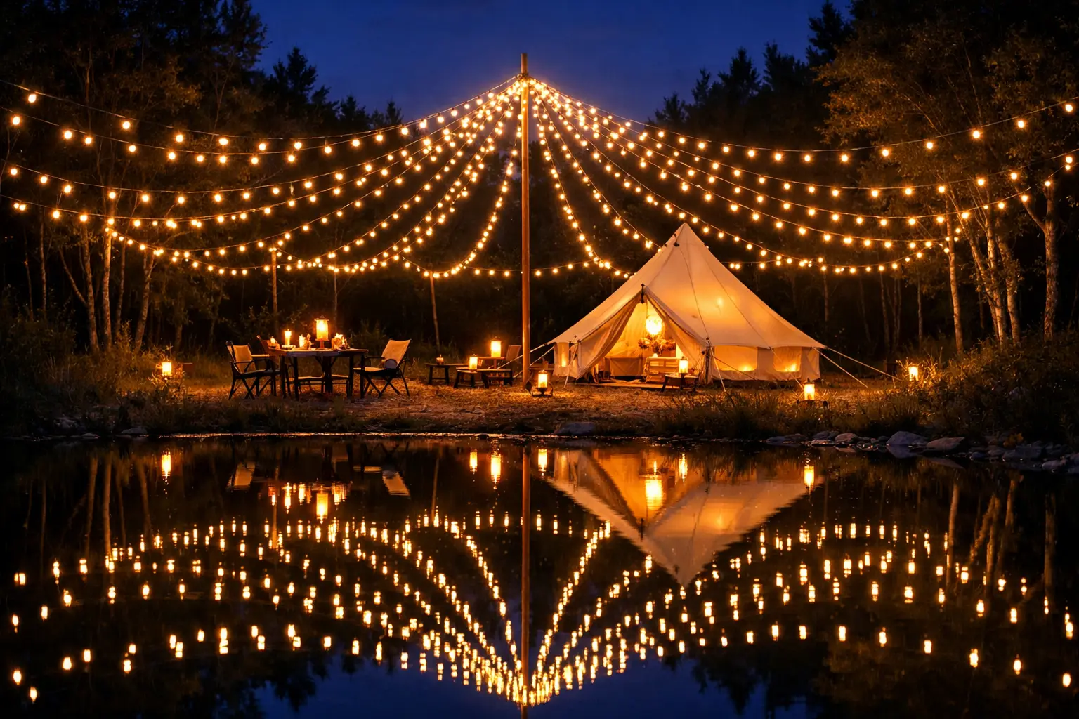 The Ambient String Light Canopy