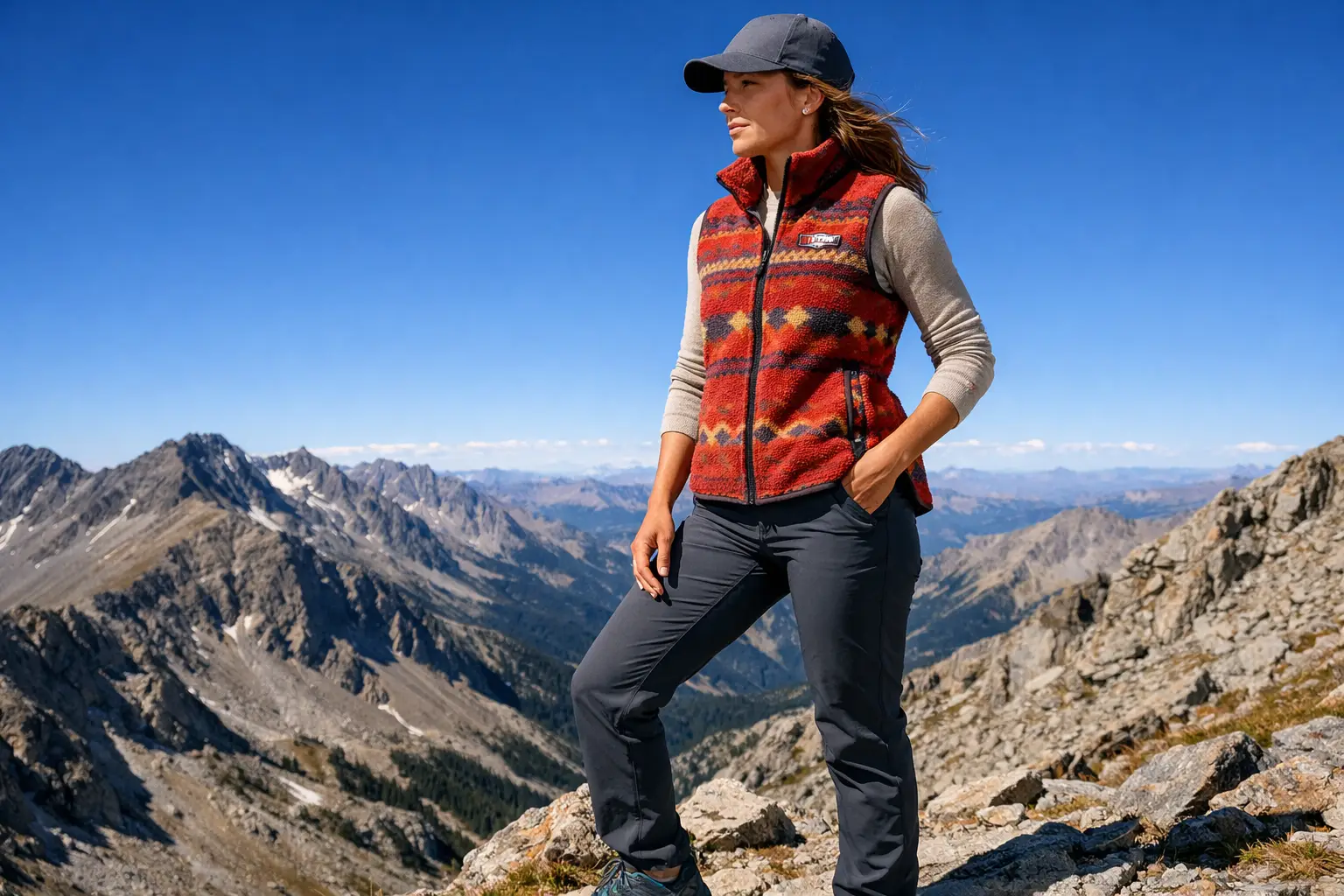 The Better Sweater Vest and Long-Sleeve Layered Trail Outfit