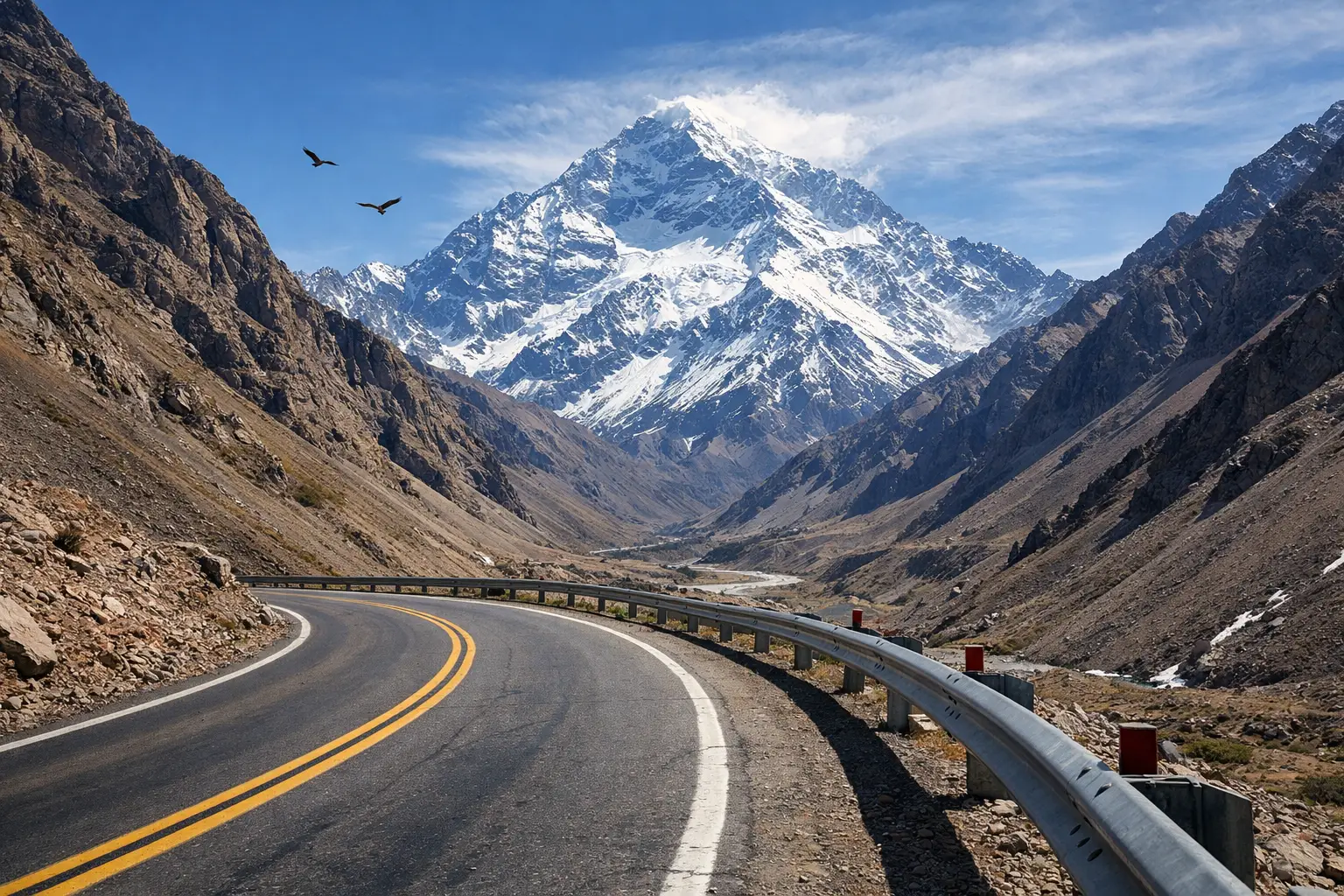 The Cerro Aconcagua View from the Road