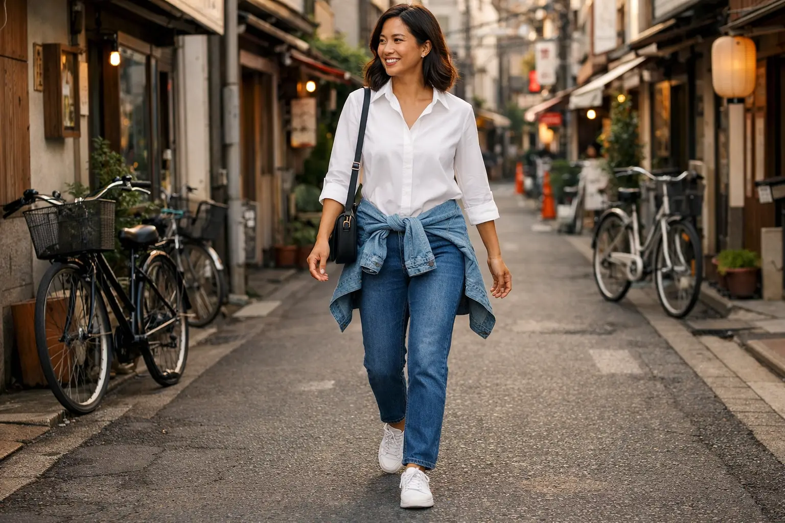 The Classic Denim and Sneaker Exploration Outfit