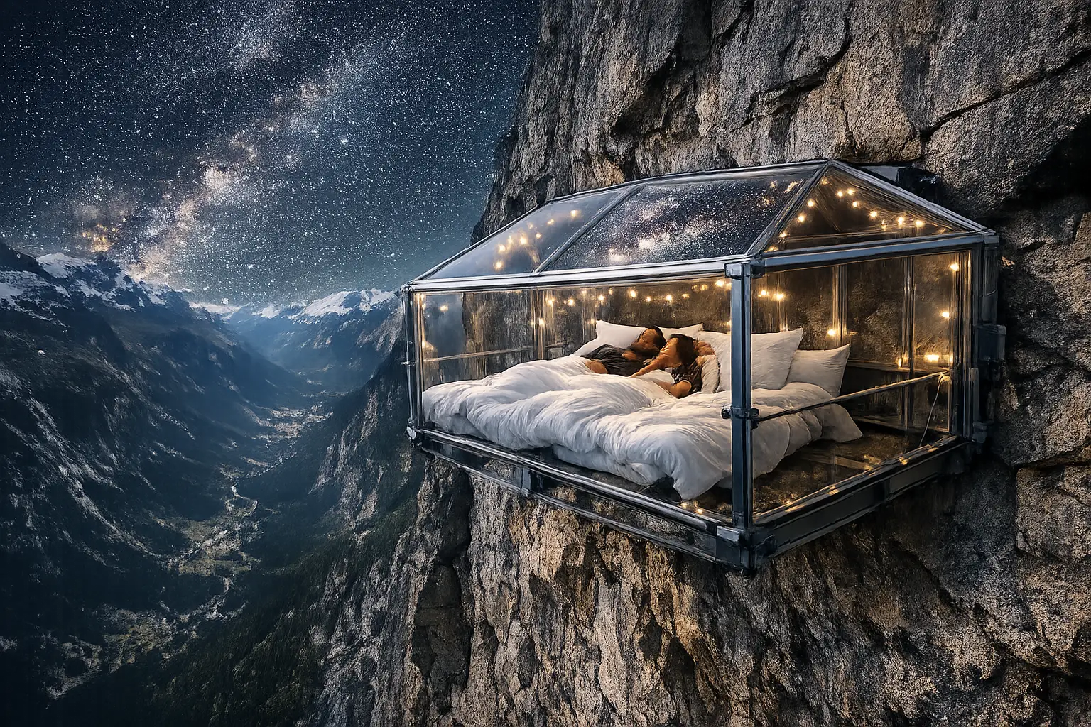 The Cliffside Transparent Pod Experience