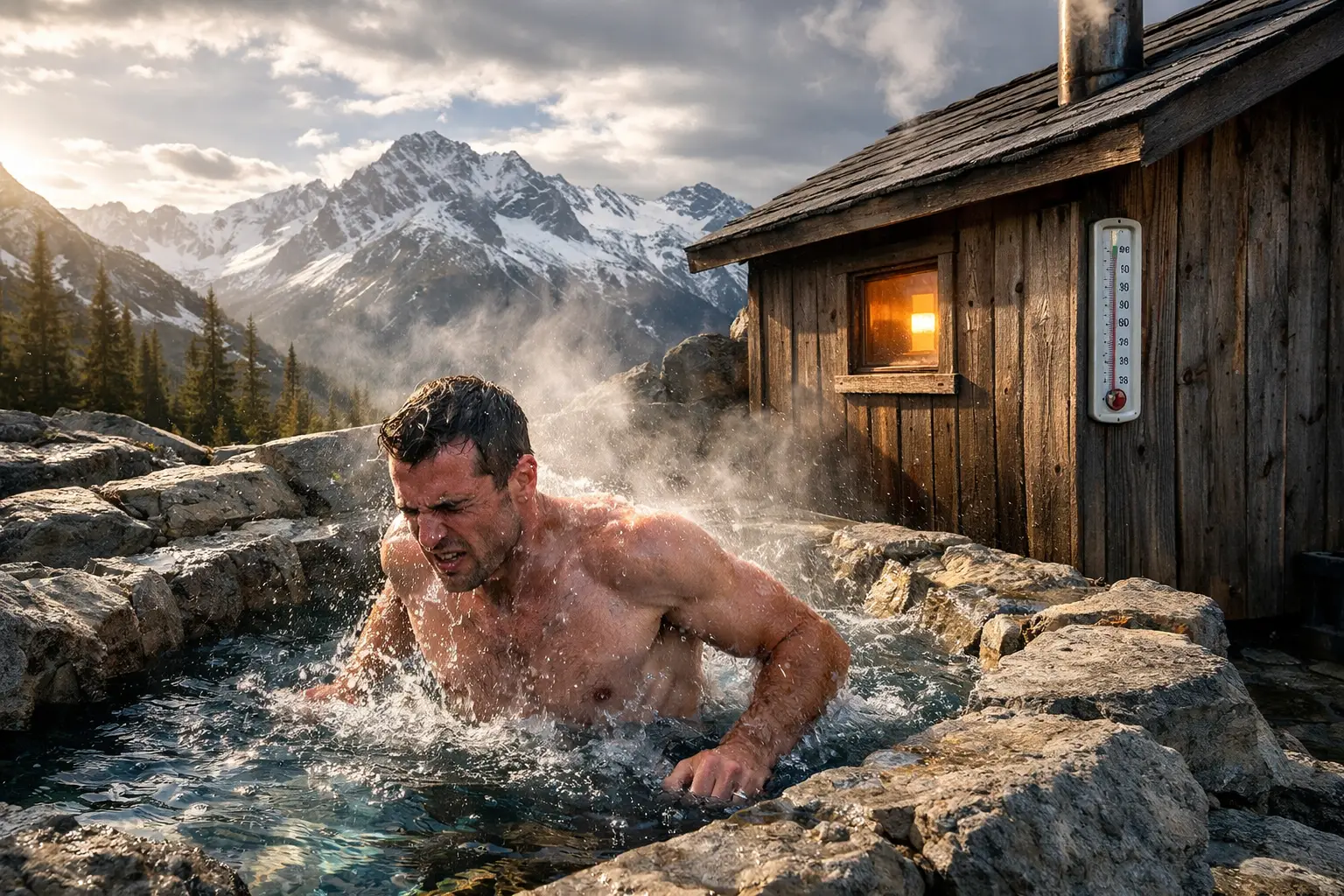 The Cold Plunge and Sauna Mountain Contrast Therapy Escape