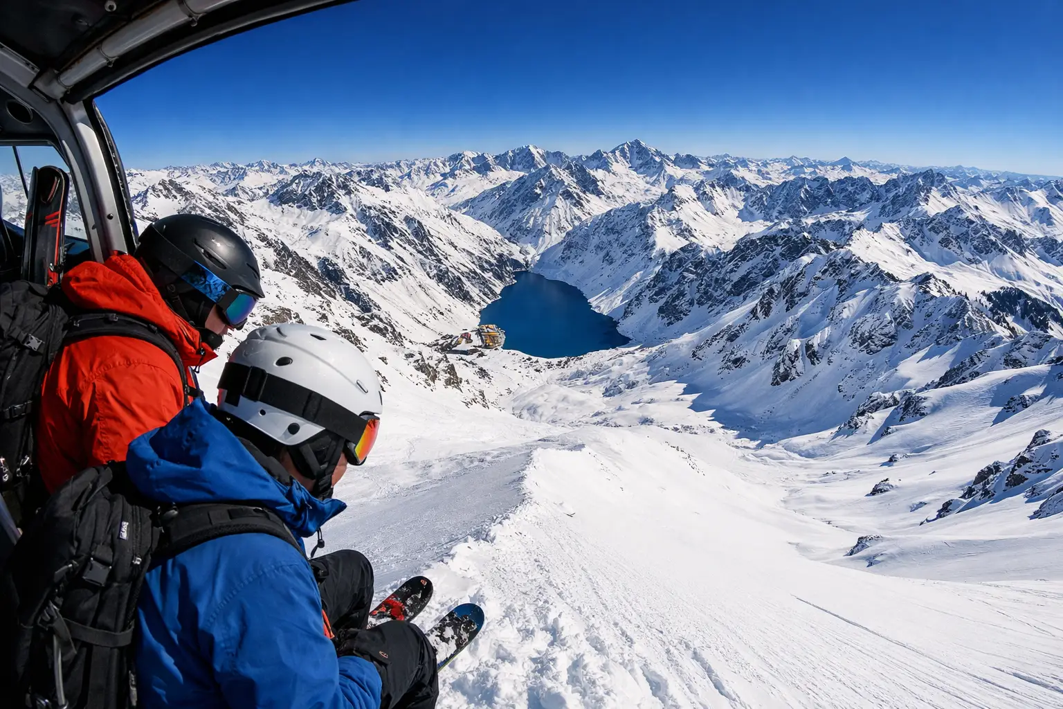 The Heli-Skiing Aerial Andes Panorama