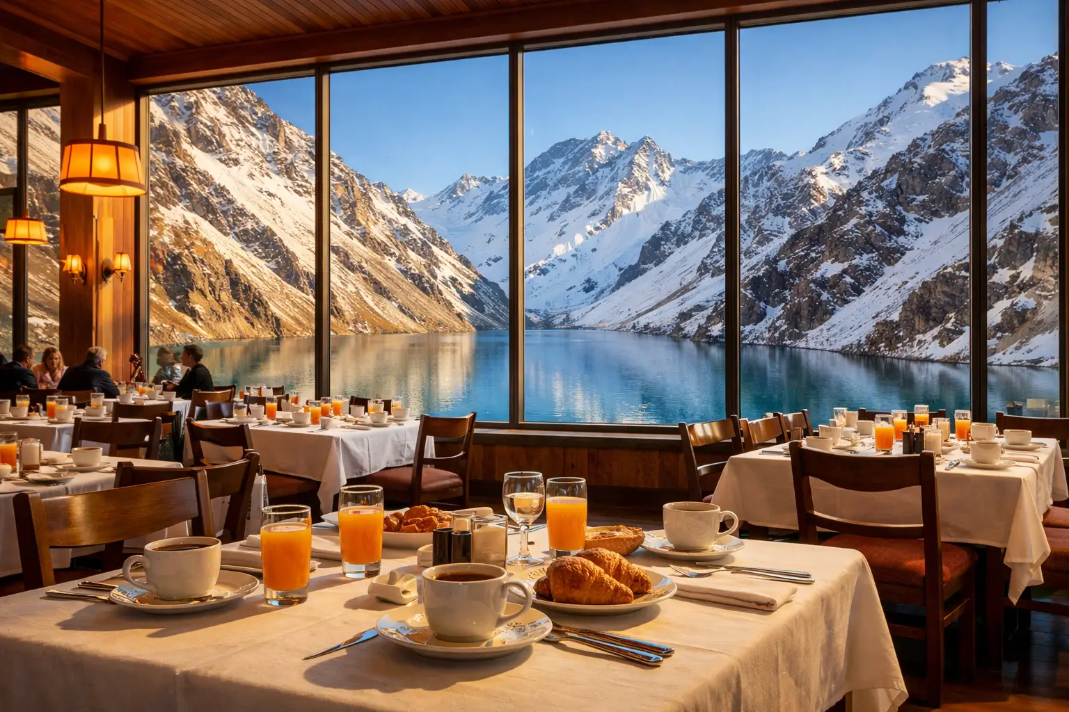 The Hotel Portillo Dining Room Window View