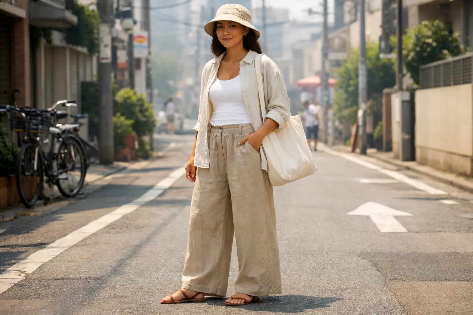 The Linen Outfit for Hot and Humid Summer Days