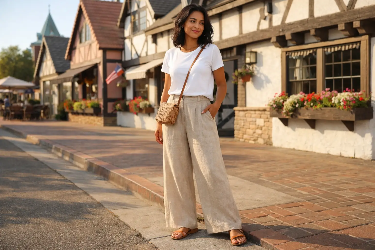 The Linen Trousers and Relaxed Top Combination