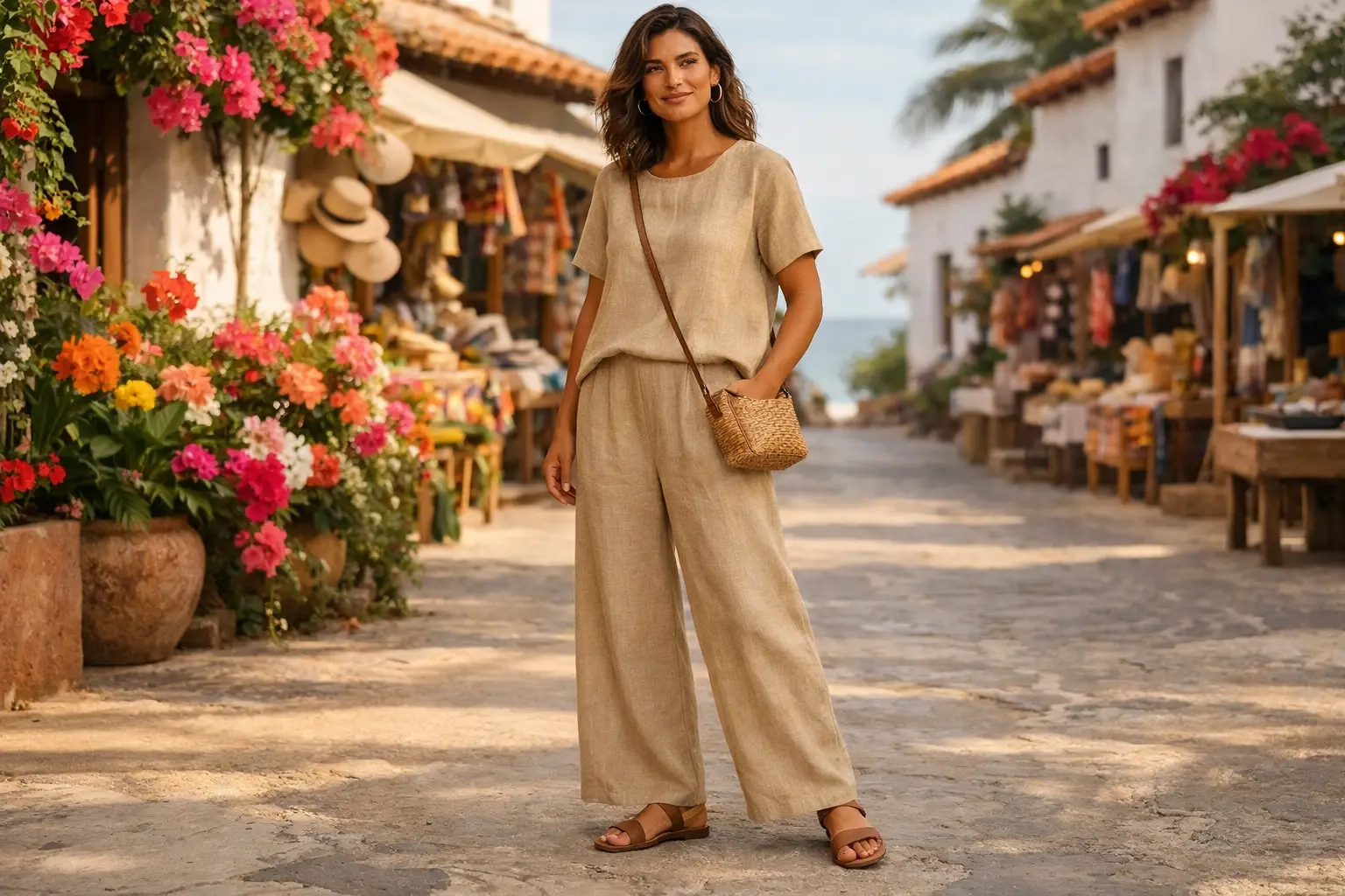 The Matching Linen Two-Piece Set