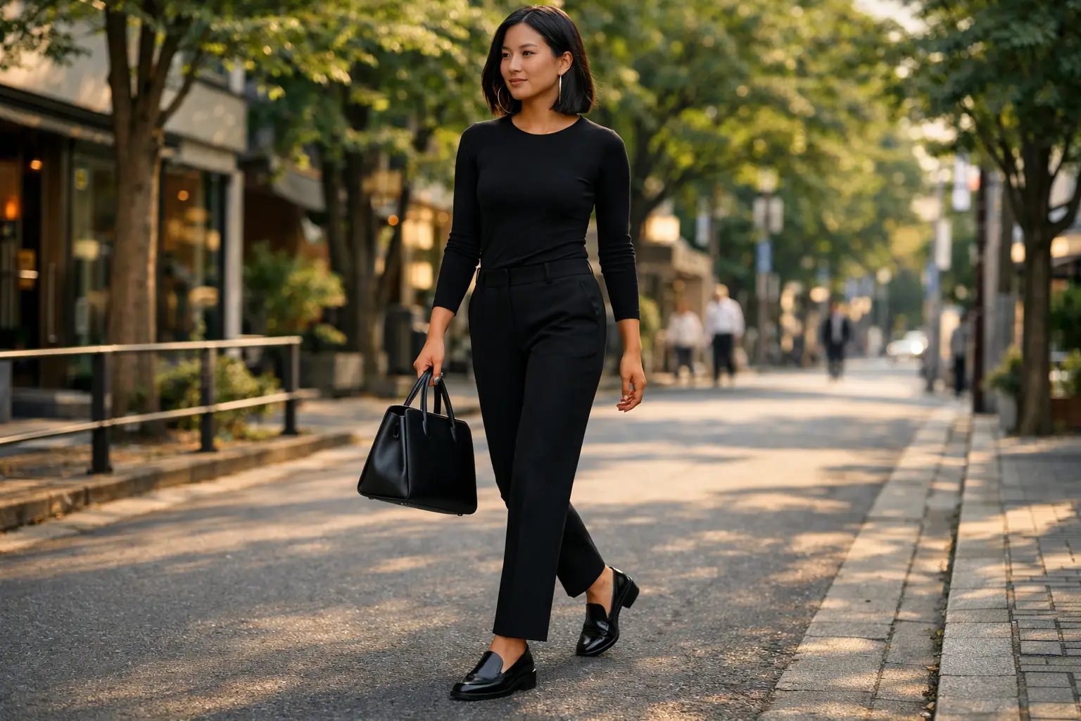 The Monochromatic All-Black Tokyo Outfit