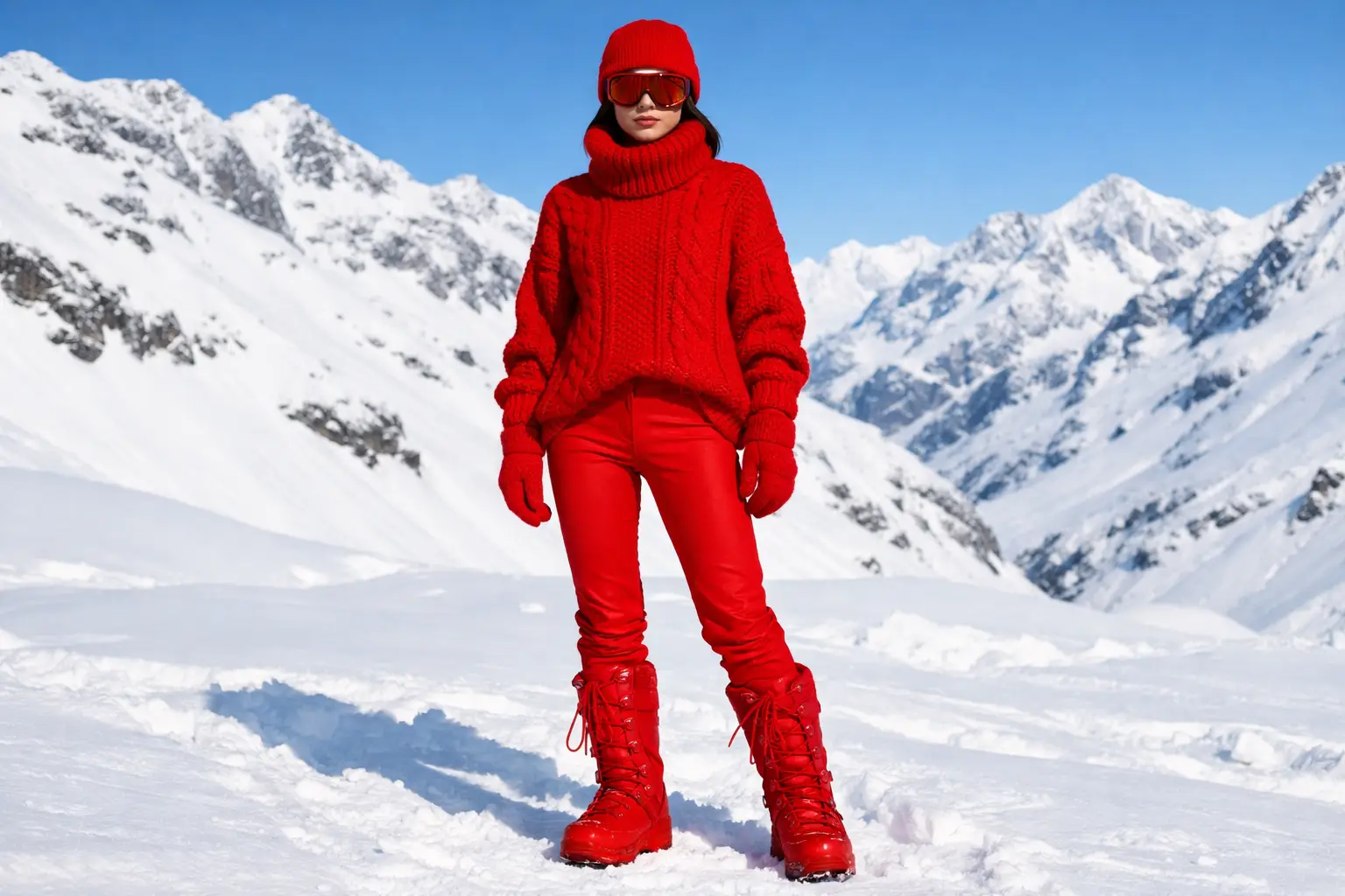 The Monochrome Head-to-Toe Winter Outfit