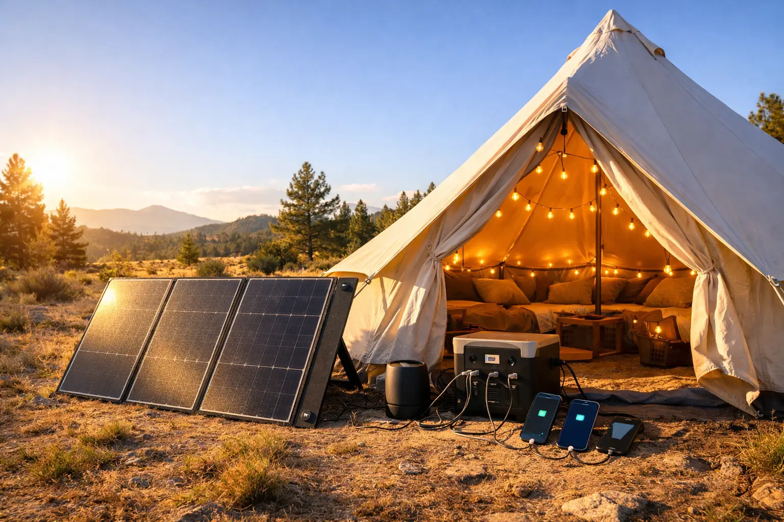 The Solar Powered Off-Grid Glamping Station