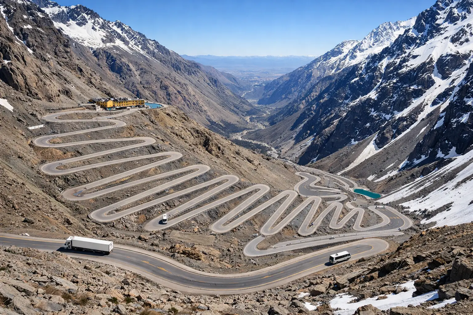 The Switchback Road Panoramic View