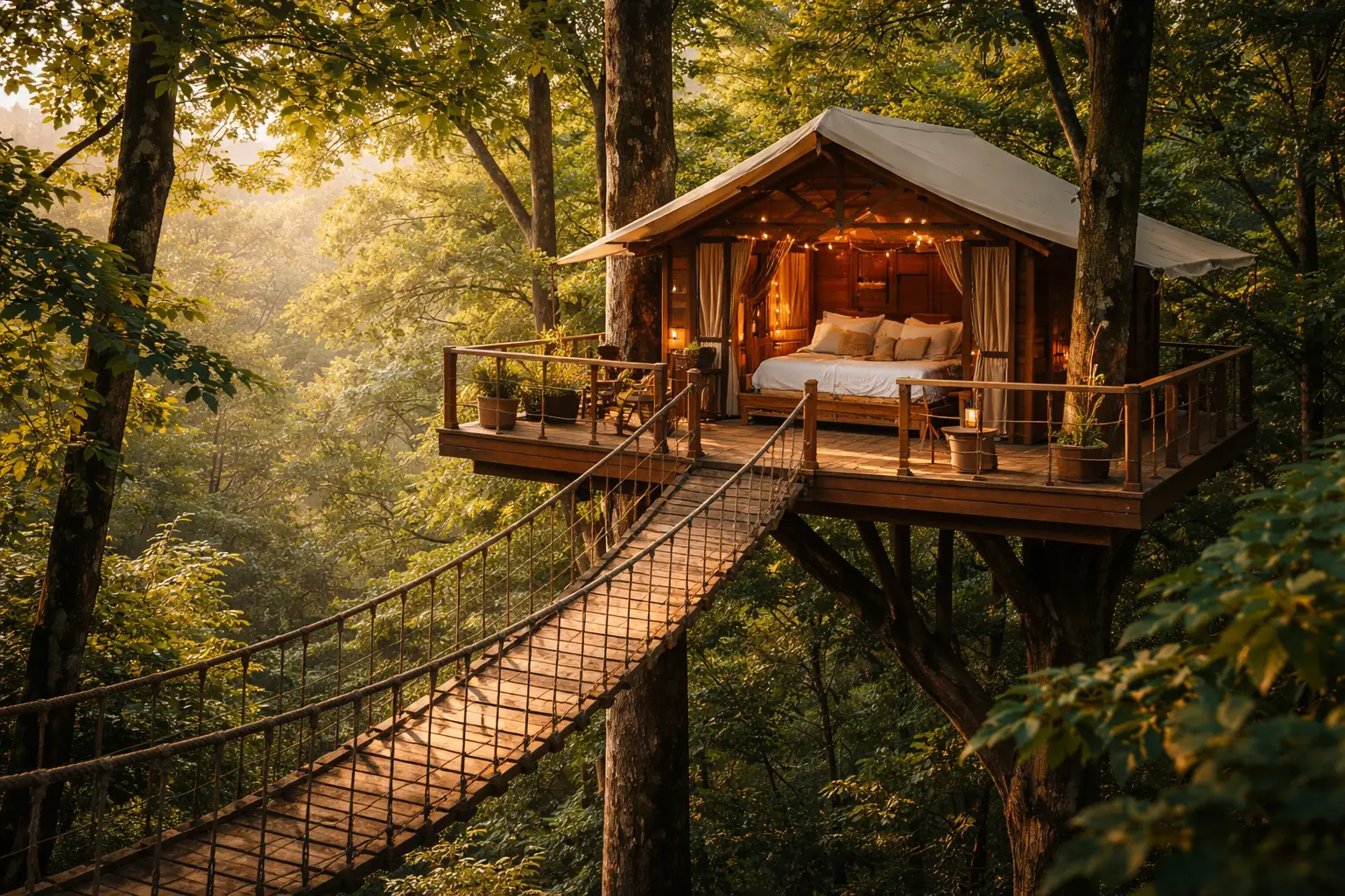 The Treehouse Glamping Idea