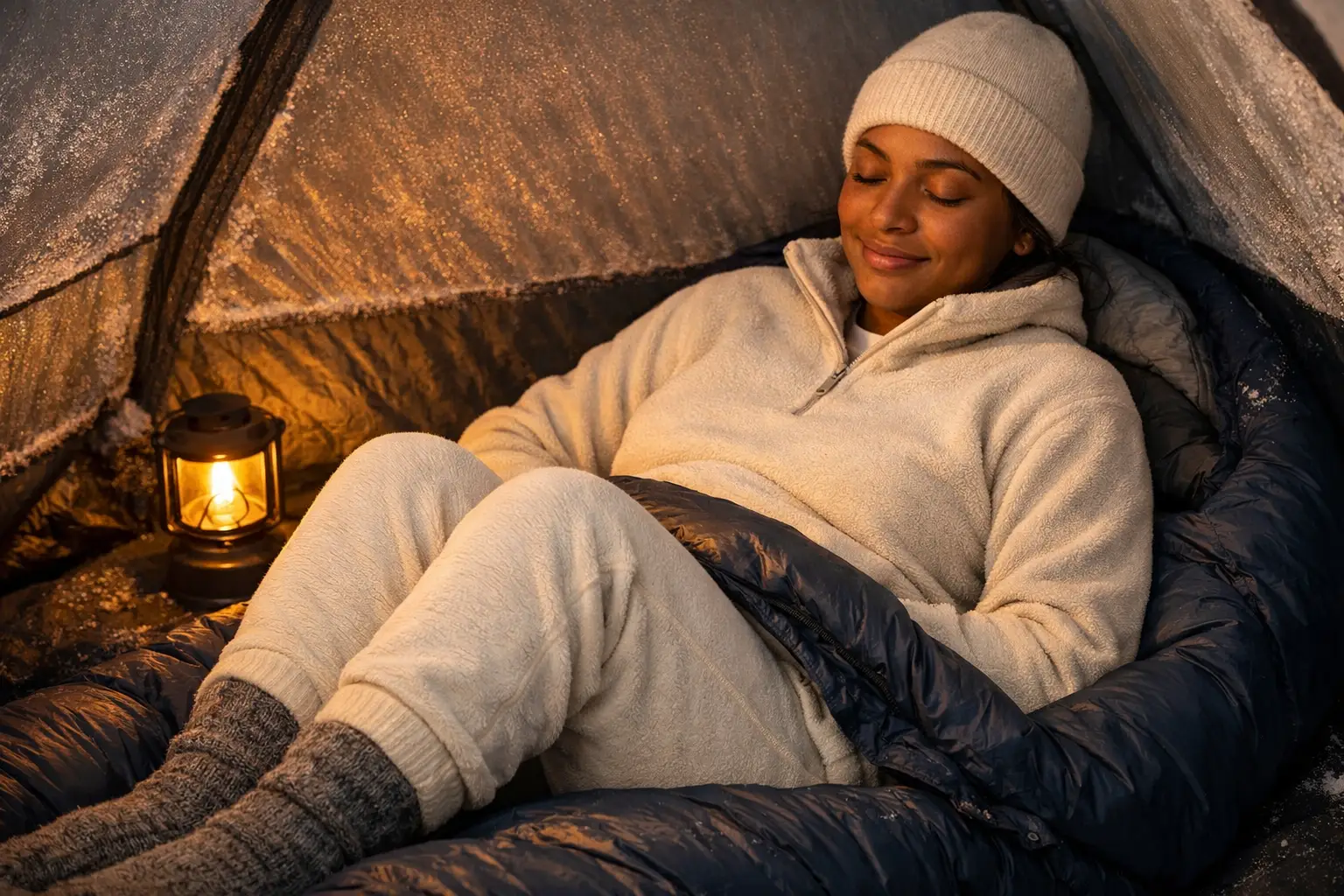 The Winter Camping Sleep Outfit