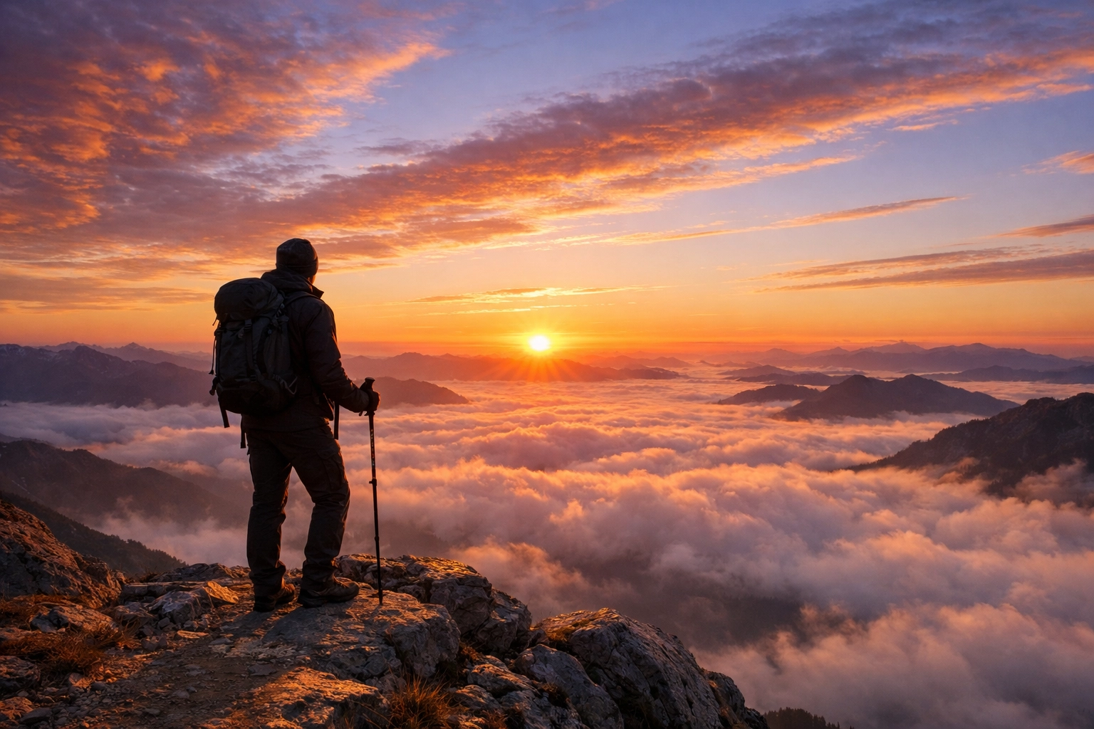 Watch a Sunrise from a Mountain Peak