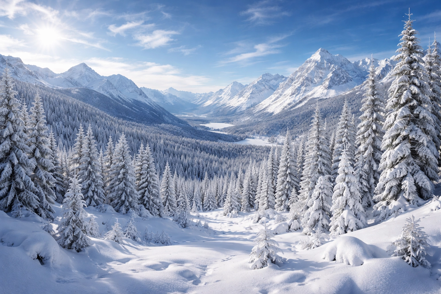 Witness Snow Covered Landscapes