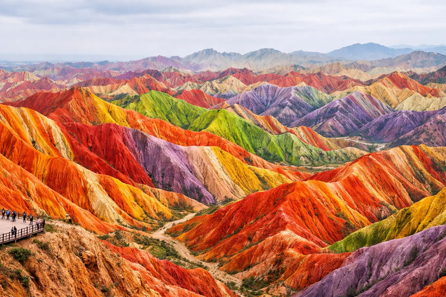 Zhangye Rainbow Mountains China