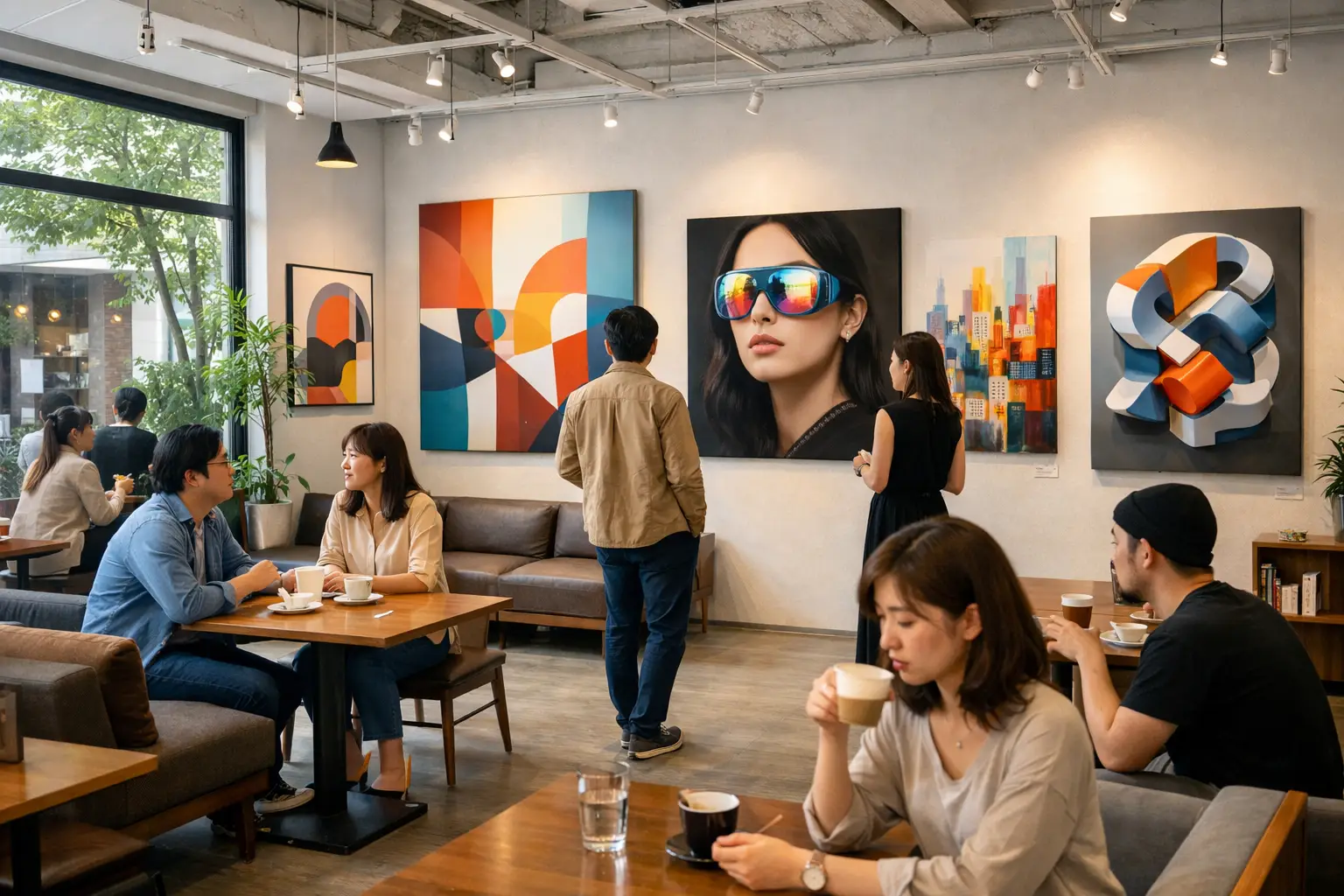 Art Gallery Cafe Creative Environment